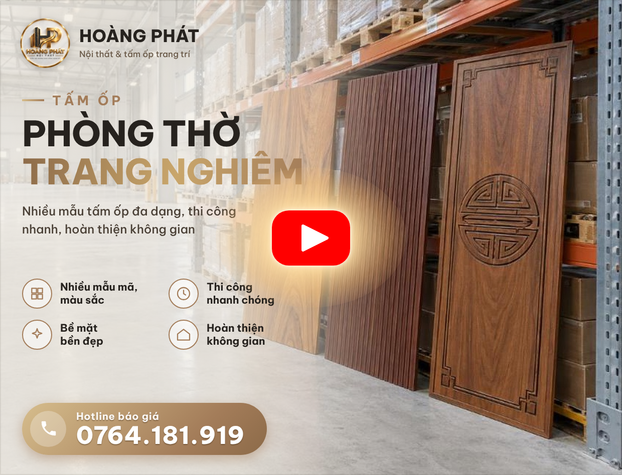 Tấm ốp phòng thờ - Hoàng Phát